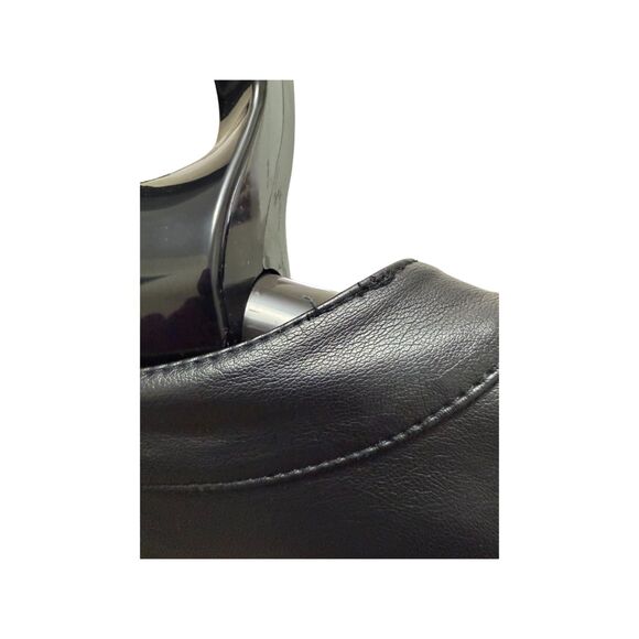 Alfani Mixed Media Faux Leather and Viscose Jacket Women's Size 1X Zipper Front - Picture 6 of 8